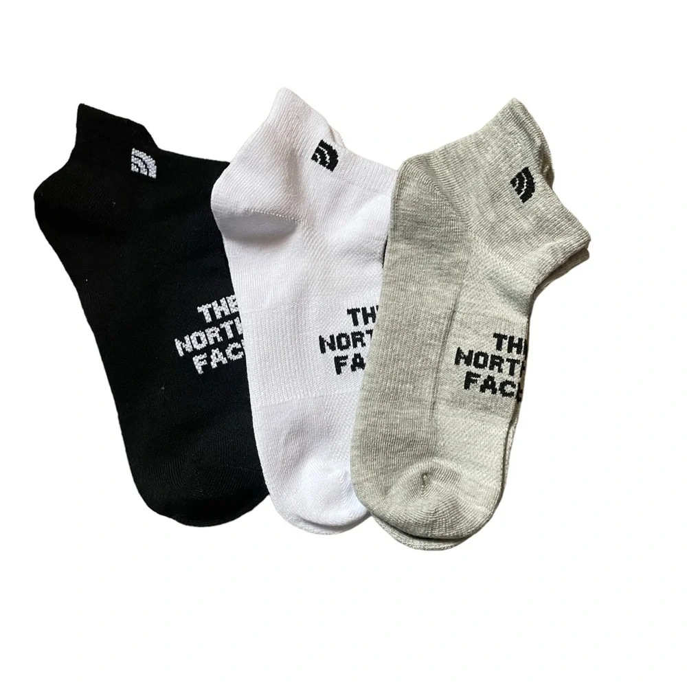 North Face Ankle Socks - Basic grey/black/white 3 pack
